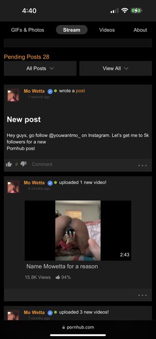 Follow my iG @youwantmo_ for new pornhub post https://t.co/5TWkQJzoNI<a class="tags" href="/tag/youwantmo_">@youwantmo_</a>