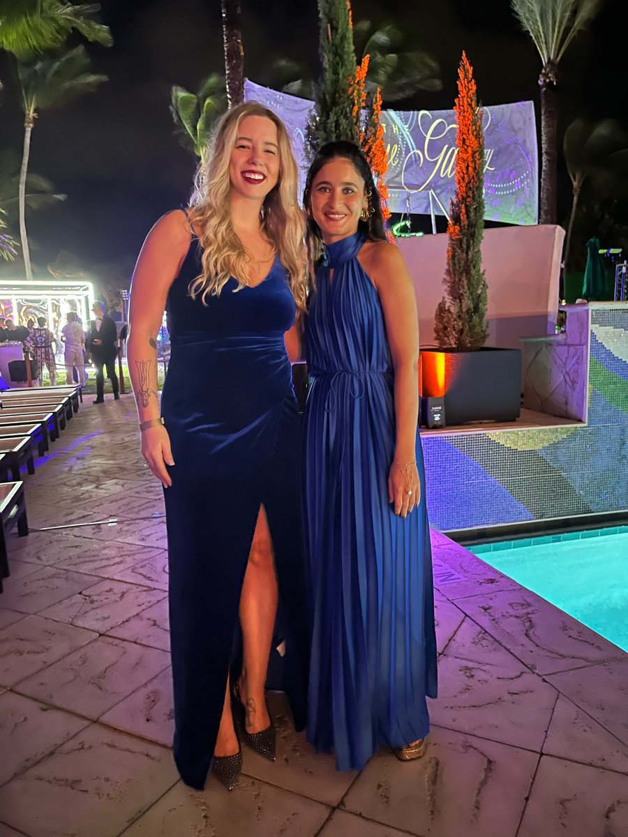 Happy Anniversary! @worldofwomennft 🥰🥳 Meeting up IRL with @YKarkai at the WoW Gala during Art Basel Miami last December is definitely one of most cherished memories! Will never forget that day 🥹🩵