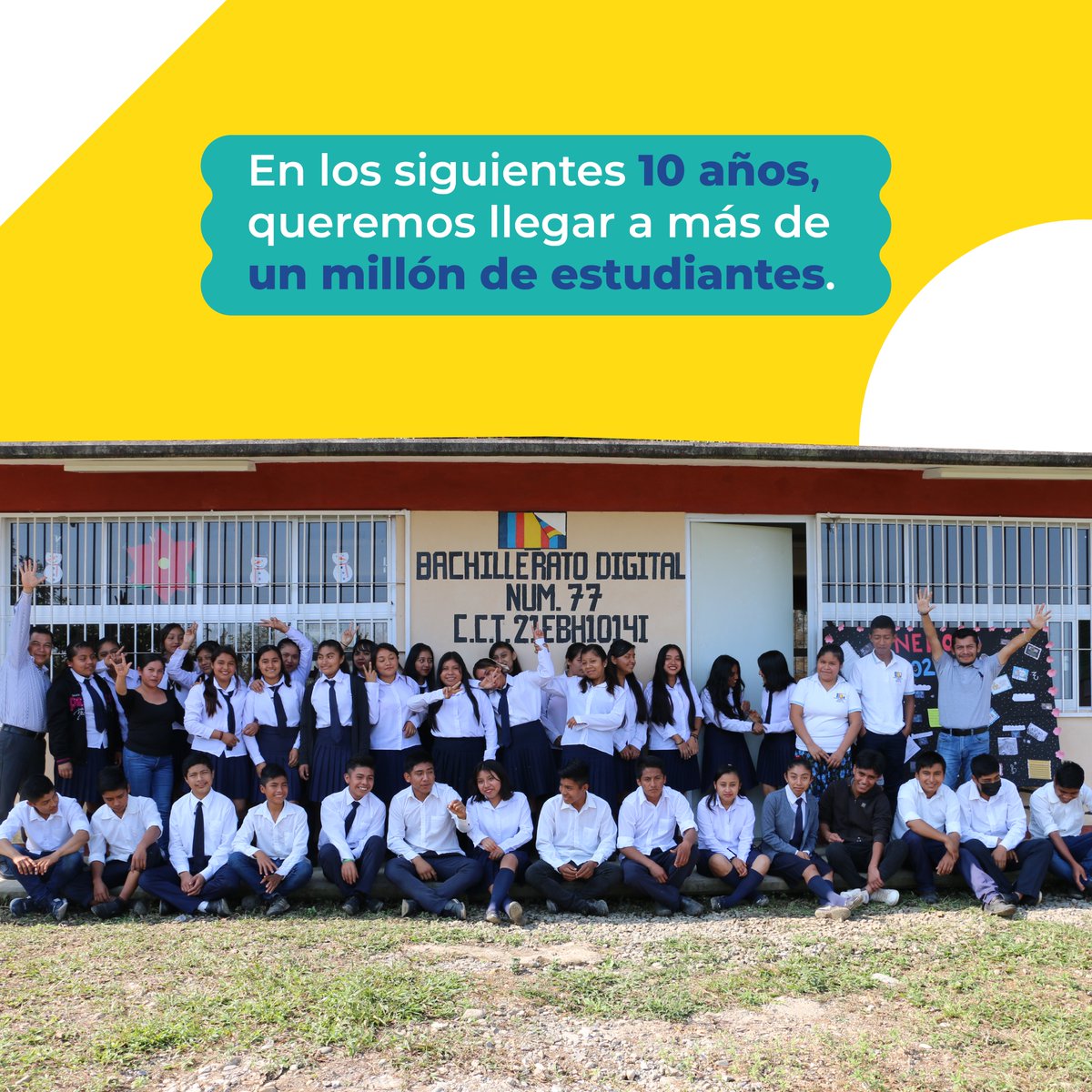 Estamos cumpliendo 10 años de más de 140 mil historias de estudiantes que han desarrollado sus habilidades académicas y socioemocionales. Para los siguientes 10, queremos alcanzar la meta de un millón de estudiantes alcanzando su máximo potencial. 🎉💯