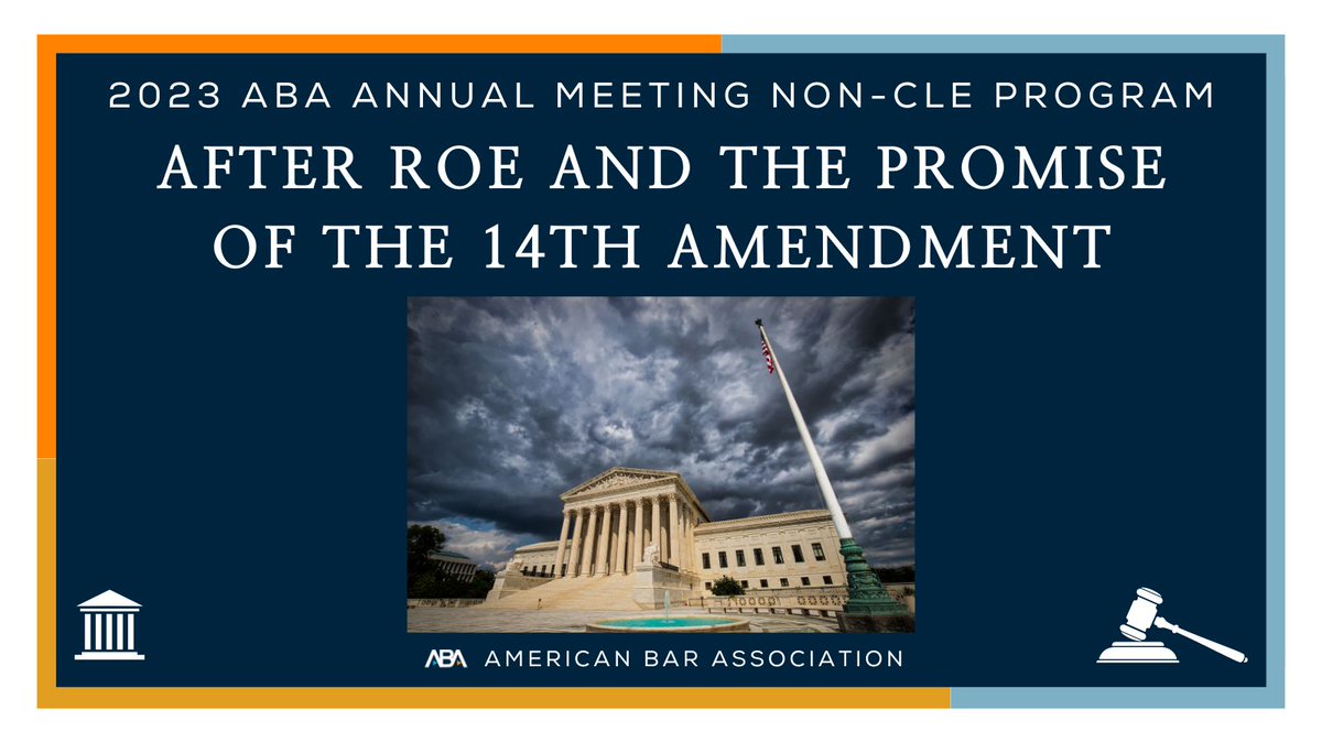 Join us in-person on 8/3 at 3:30 p.m. MT for a non-CLE panel on the impact the Dobbs decision is having on birthing people, marginalized communities, individual rights, and the rule of law.

Register for the 2023 <a href="/ABAesq/">American Bar Association</a> Annual Meeting HERE ➡️ bit.ly/3OtVglL