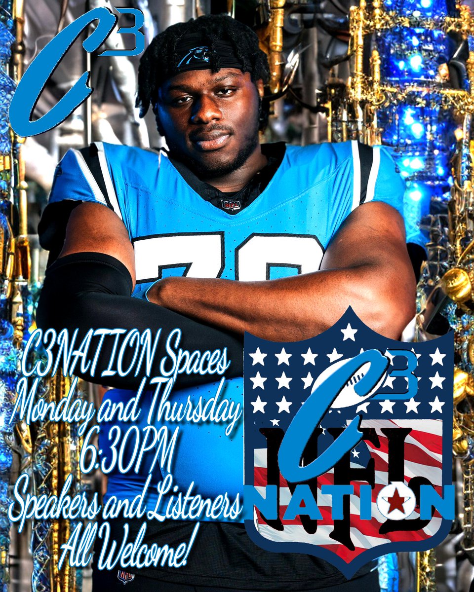 Deezeillskillz's tweet photo. Even more #Panthers content coming in Spaces @ 6:30 tonight!
We'll talk Camp, Luvu, and other topics Panthers related. Don't miss these Speakers already lined up!
@PantherPickle
@griffin_colby
@Joshrod59581817
@phinney_kyle
@ShawnHume3
Stop in to listen or Speak!
#C3NATION https://t.co/Pg8yMf2teP