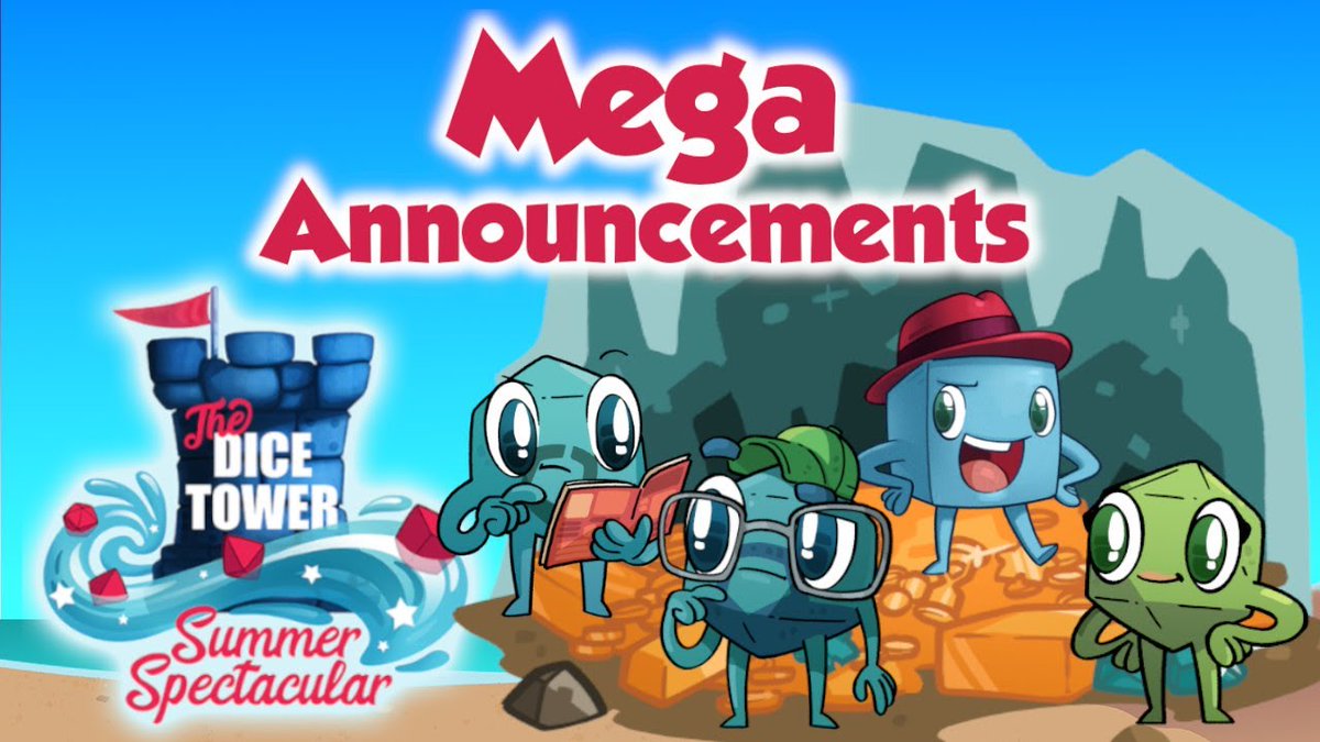 Our announcements on Dice Tower's Summer Spectacular was right at the start of the hour: buff.ly/3Oa7ui0