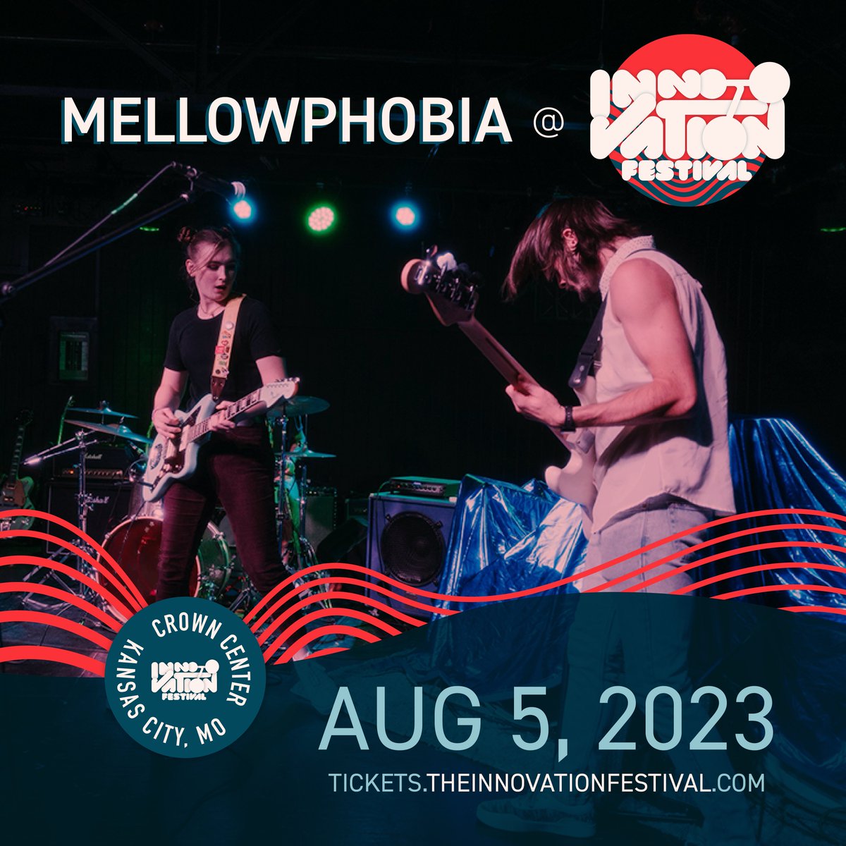 InnovateFestKC's tweet photo. @MellowPhobia_of will be playing Innovation Festival for the second year in a row! Join us August 5 to jam out their landlocked surf rock vibes! Get your Beats Badge Today! https://t.co/6BuIXuqFga https://t.co/Id7OMLqpyd