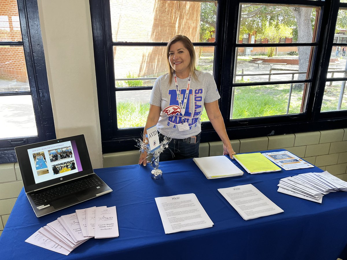 6th Grade Orientation at Hamlin MS. Yvonne Escochea’s AVID information station. #GofurtherwithAVID