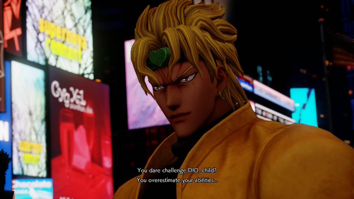 DarkFoxTeam_'s tweet photo. A look back at when Asta and Dio had an interaction in Jump Force. It’s funny looking at it now after the recent chapter and all the JoJo edits that was made for it. https://t.co/J0R7pUXpl1