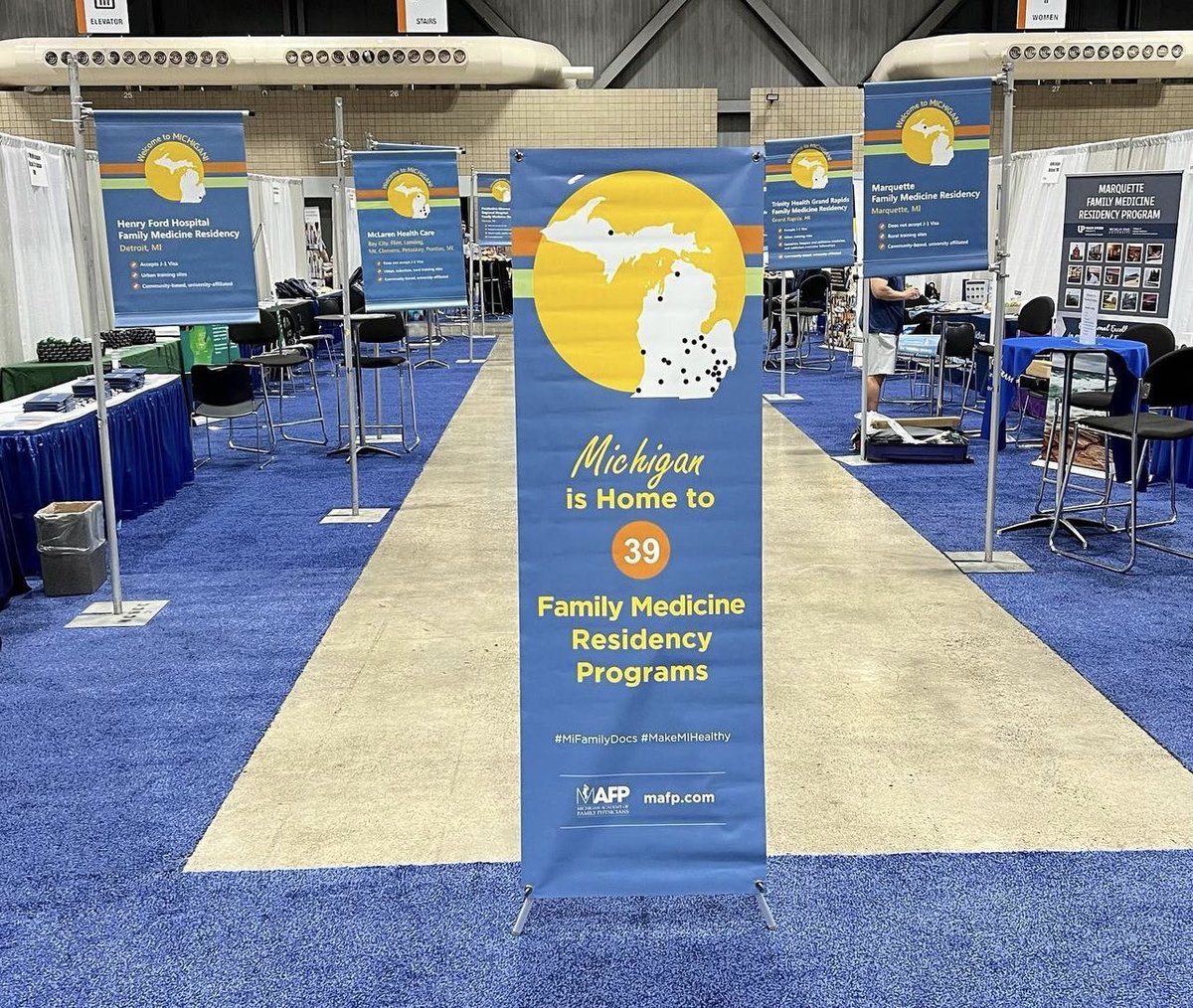 HFJHFamMedRes's tweet photo. Stop by at our booth in the Michigan section at #aafpnc learn more about our program! #fmrevolution @AnthonyTamMD https://t.co/wd6eiBmytl