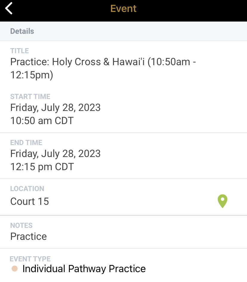 Kailani Merrell (@kdm2026) on Twitter photo At the #NCAAAcademy I will be playing with Team Name “Holly Cross”
Through the Individual Pathway. Don’t miss a chance to check me out Friday at our team practices
<a href="/FGBvsEveryone/">@FGBvsEveryone</a> <a href="/cwchamm/">coach Hamm</a> <a href="/LouisWLubinJr/">Coach Louis W. Lubin Jr.</a> At the #NCAAAcademy I will be playing with Team Name “Holly Cross”
Through the Individual Pathway. Don’t miss a chance to check me out Friday at our team practices
<a href="/FGBvsEveryone/">@FGBvsEveryone</a> <a href="/cwchamm/">coach Hamm</a> <a href="/LouisWLubinJr/">Coach Louis W. Lubin Jr.</a>