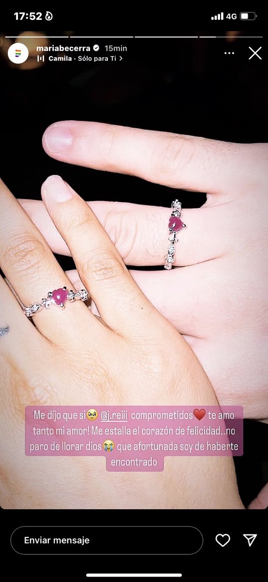 d4ylu's tweet photo. maria becerra y rei se comprometieron Y ELLA SE LO PIDIÓ https://t.co/TXHTLt3xAs