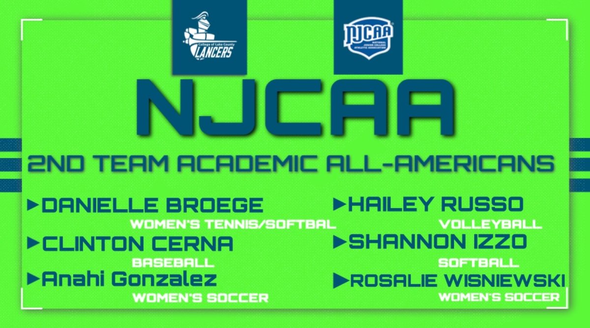 Congratulations to our NJCAA 2nd Team All-Academic players @annahii_21 and @rosewiz10 ⚽⚽ @CLCIllinois @CLCLancers @NJCAA_Soccer @NJCAA @WaucondaGSoccer @MHSGSoccer5 @WaucondaHS118 @MundeleinHS