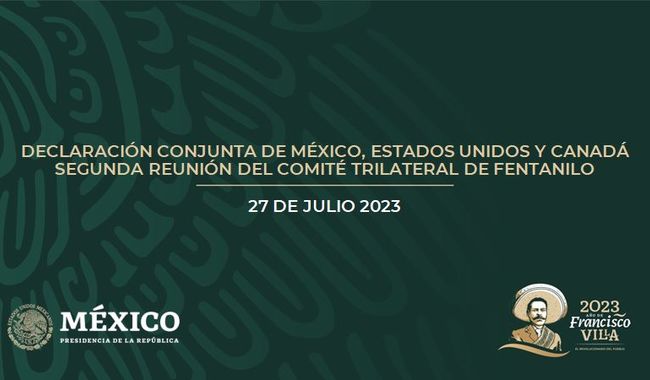 📄Declaración conjunta de México, Estados Unidos y Canadá tras la Segunda Reunión del Comité Trilateral de Fentanilo.

bit.ly/3Oew80U