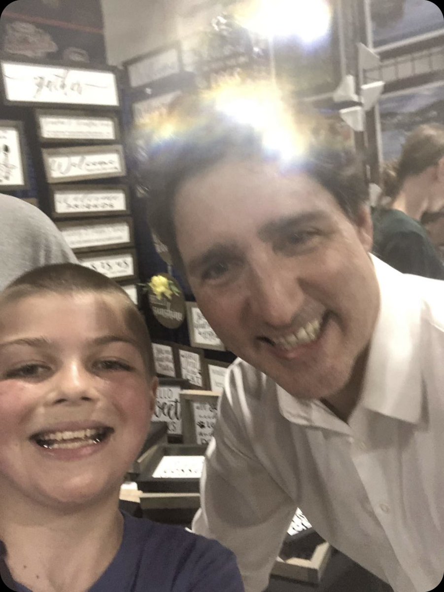 My kiddos got to meet <a href="/JustinTrudeau/">Justin Trudeau</a> at the Fish Fun &amp; Folk Festival today in Twillingate!