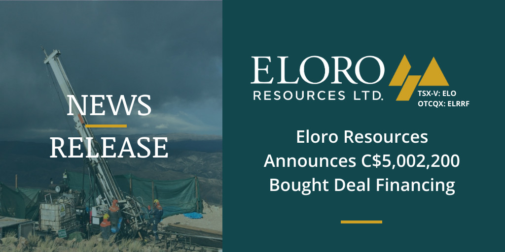 EloroResources's tweet photo. NEWS: Eloro Resources Announces C$5,002,200 Bought Deal Financing
Visit our website for the full release๐๐ผ
๐ https://t.co/6WmLvetlQj
$ELO | #Silver #Tin #Bolivia #Financing #BoughtDeal https://t.co/DKnjwBJhLi