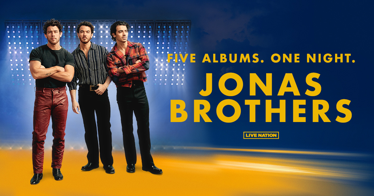 Ticketek_AU's tweet photo. 🚨FOR THE FIRST TIME EVER IN AUSTRALIA!

Pop-rock phenomenon, the @jonasbrothers will perform all their hits on the ‘FIVE ALBUMS. ONE NIGHT.’ tour in March 2024.

🎫 My TKT Presale: Mon 7 Aug, 12pm > Tue 8 Aug, 12pm local https://t.co/mXDsKMQLbn https://t.co/9wdCgCCDMb