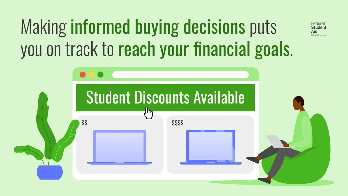 📢 First-time college students 📢 ​ #DYK that some tech companies offer student discounts on computers?​ Learn more about cost-saving opportunities for students and how else you can prepare for college: studentaid.gov/articles/first…