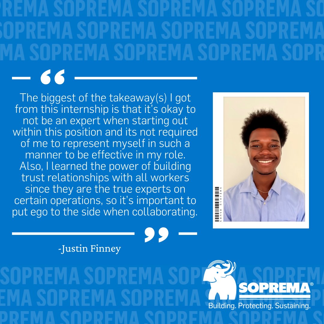 SopremaUSA's tweet photo. Happy #NationalInternDay! Recognizing and celebrating some of our interns here at HQ. Thank you all for your dedication and hard work!

#careers #SOPREMA #Building #Protecting #Sustaining #internship https://t.co/uKMmzO9Lm5