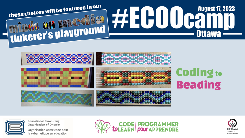 ecooorg's tweet photo. Explore a number of Indigenous Ways of Knowing Mathematics with #IKMath in our #MindsOnMedia #TinkererPlayground on August 17th at #ECOOcamp Ottawa! @CanCodeToLearn #OntEd

Registration is free! 
https://t.co/CnRee4zwEQ https://t.co/4HyijVCbl0