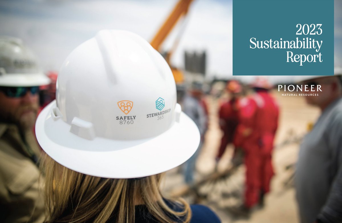 Our 2023 Sustainability Report details Pioneer's progress on environmental, social and #ESG initiatives and how we're upholding our commitment to ensuring greater #sustainability for the places we work and live. Read more: bit.ly/470i1oy #EnergyPioneers