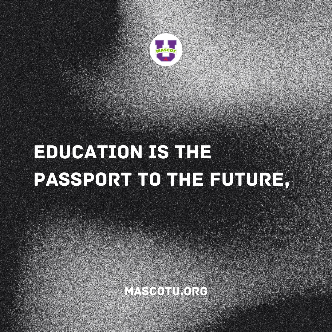 MascotUmtg's tweet photo. Education is the passport to the future, and your mascot future looks so bright after #MascotULive2023! 🌟 Here's to translating that learning into mascot fame. Who's ready to level up their mascot game? #FamousMascotMission https://t.co/qPd0SZ1t0F