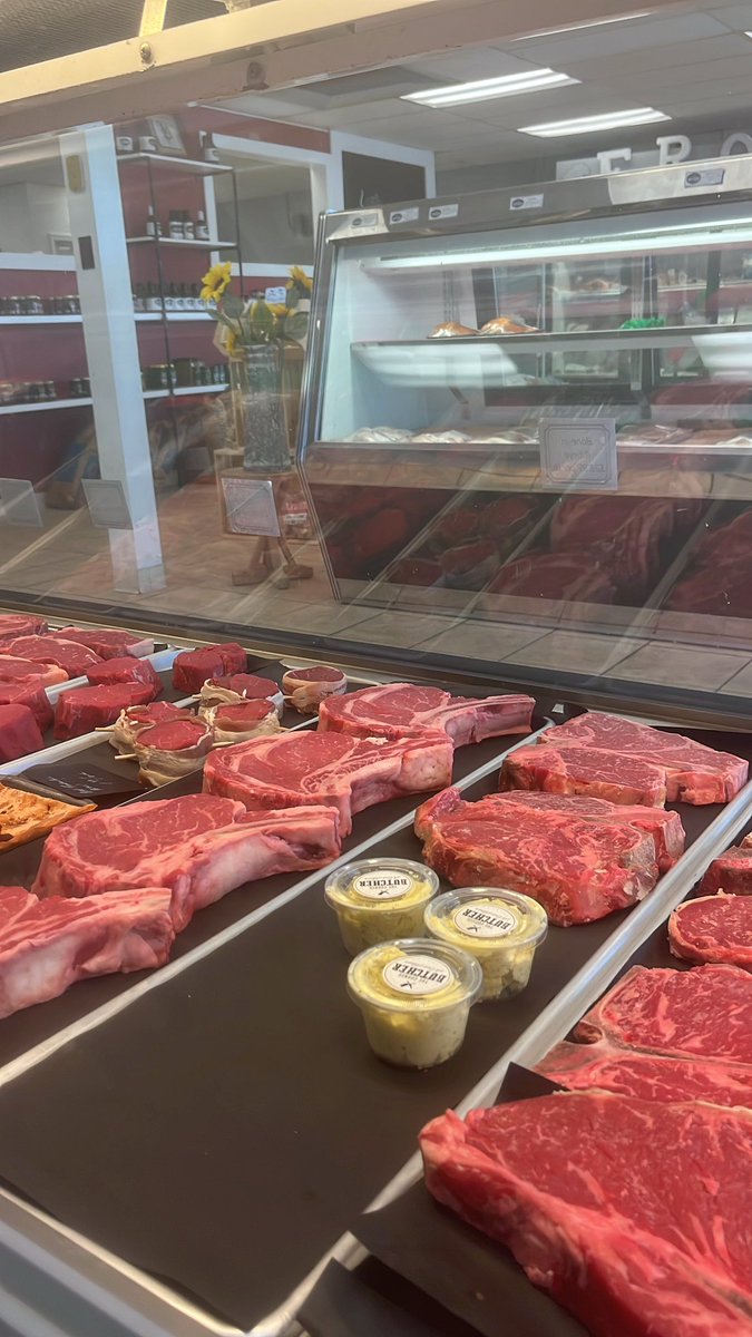 CornerButcherW's tweet photo. Here at The Corner Butcher, we pride ourselves in getting you the steak that you want. Let us know if we can cut anything special for you! https://t.co/U8iVeEouiQ
