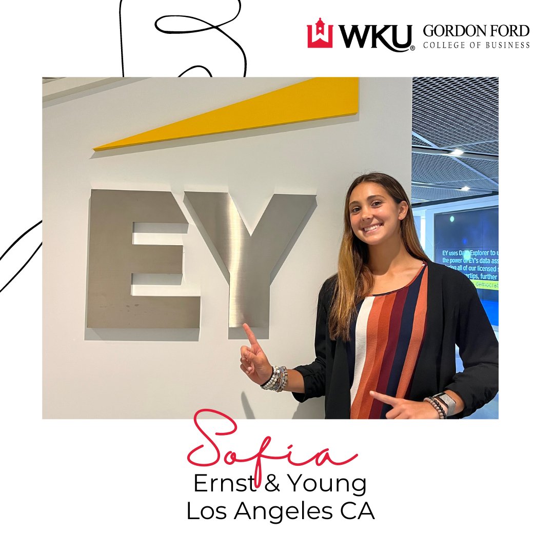 Meet Business Data Analytics student, Sofia Blanco. Sofia is an intern for Ernst &amp; Young, Los Angeles

#wku #youbelongatgfcb #internship #nationalinternday23 #appliedlearning