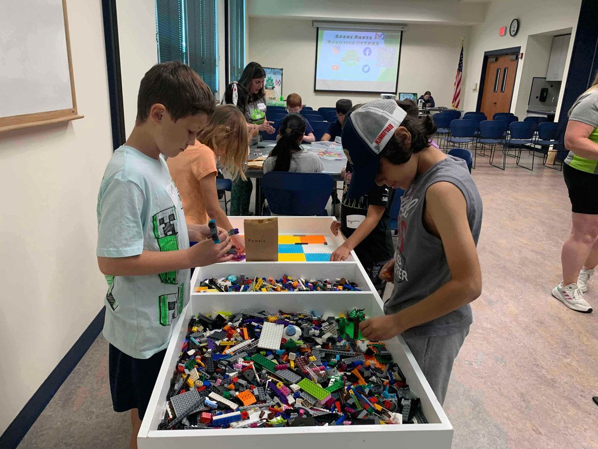 FTC11848's tweet photo. We recently hosted a workshop for kids at the @GraysLibrary! It was a great success. They learned about circuits and Legos, they got to make a robotics craft, and even got to drive our robot!
#FTC #FLL #Outreach #Robotics #STEM #Library #MoreThanRobots https://t.co/vdGAM7nJ7S