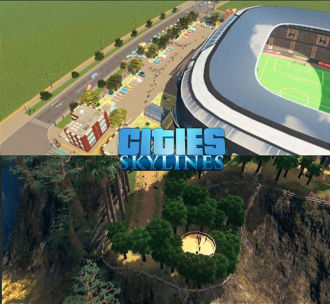 City Game ⚽ or Nature Reserve 🌳? Great times <a href="/CitiesSkylines/">Cities: Skylines</a>
#citiesskylines 
#getaway