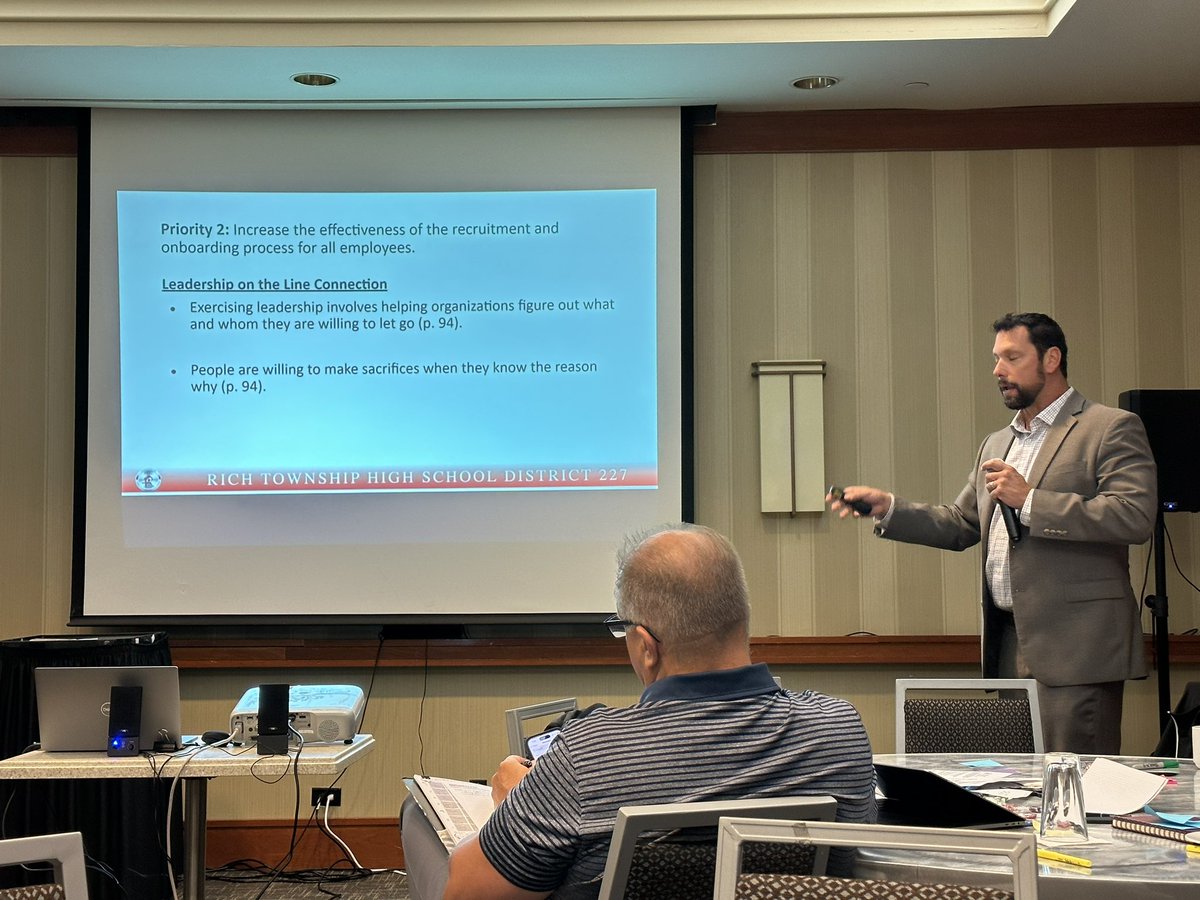 Day 3 of the Admin Retreat…Special thanks to Dr. Bonomo, Director of Human Resources for updating us on policies and procedures to make the 23-24 school year a success!  #richinstudentsuccess