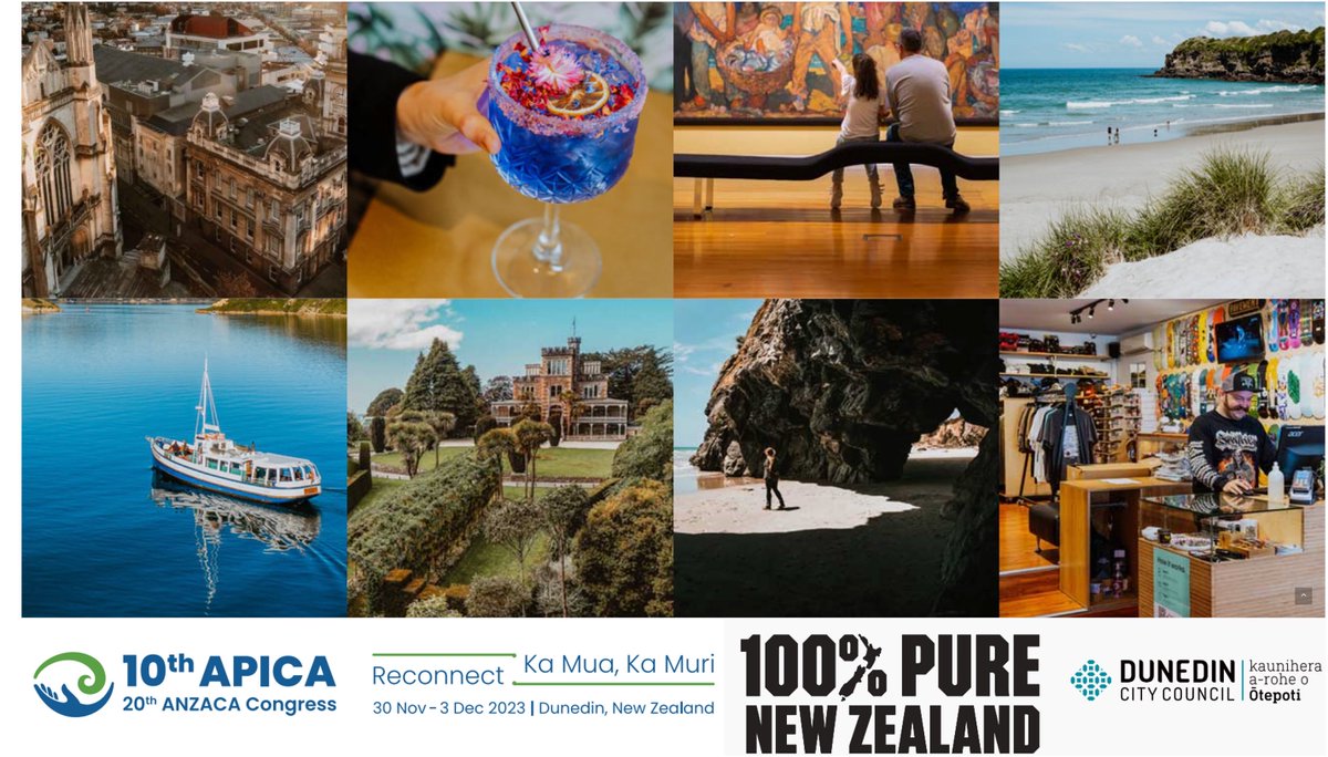 Are you currently planning your visit to <a href="/Apica2023/">ANZACA-APICA Conference 2023</a> 🇳🇿✈️📄🏔️⛲️?

We got you covered 😊. Here are some helpful links 

Visa: apica2023.com/venue_info.htm…

Explore #dunnerstunner <a href="/PureNewZealand/">New Zealand 🇳🇿</a> 🏖️: apica2023.com/index.html#exp…

Visit apica2023.com/index.html for more info!