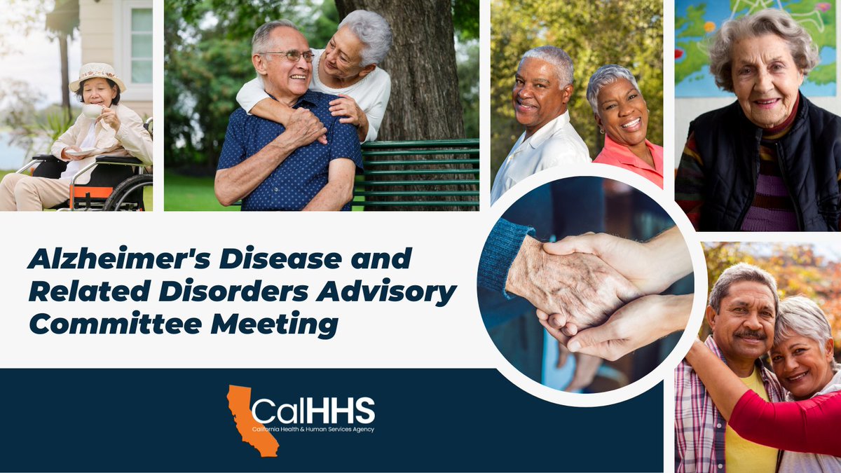 📅 #SaveTheDate Next Thursday, August 3 at 10 a.m. (PT) The Alzheimer's Disease & Related Disorders Advisory Committee will discuss capacity considerations, supported decision-making & other tools for persons living with dementia. Join via Zoom: us06web.zoom.us/j/84667427871