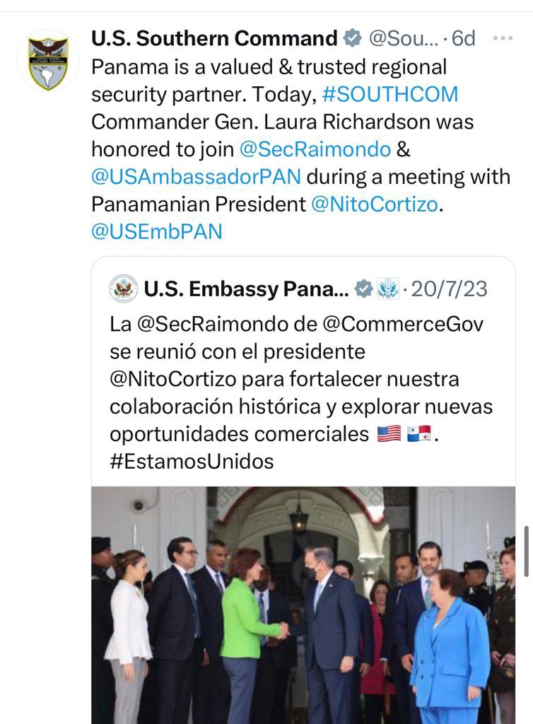 vladimirpadrino's tweet photo. Finalmente el Comando Sur, concluye su gira por los países de nuestra periferia ejecutando los ejercicios simultáneos UNITAS y TRADEWINDS. Seguimos atentos al incremento de sus actividades, pues siempre llevan un propósito oculto. ¡Atentos alertas! https://t.co/GLjoxeNT7x