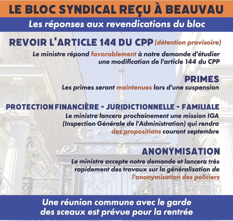 nadiasweeny's tweet photo. Ils vont étudier la possibilité d’un droit d’exception pour les policiers… ils vont se réunir avec @E_DupondM pour se demander comment ils vont rompre le principe républicain fondamental de l’égalité devant la loi. 

C’est un cauchemar ! 😳 https://t.co/pEotnfAabc
