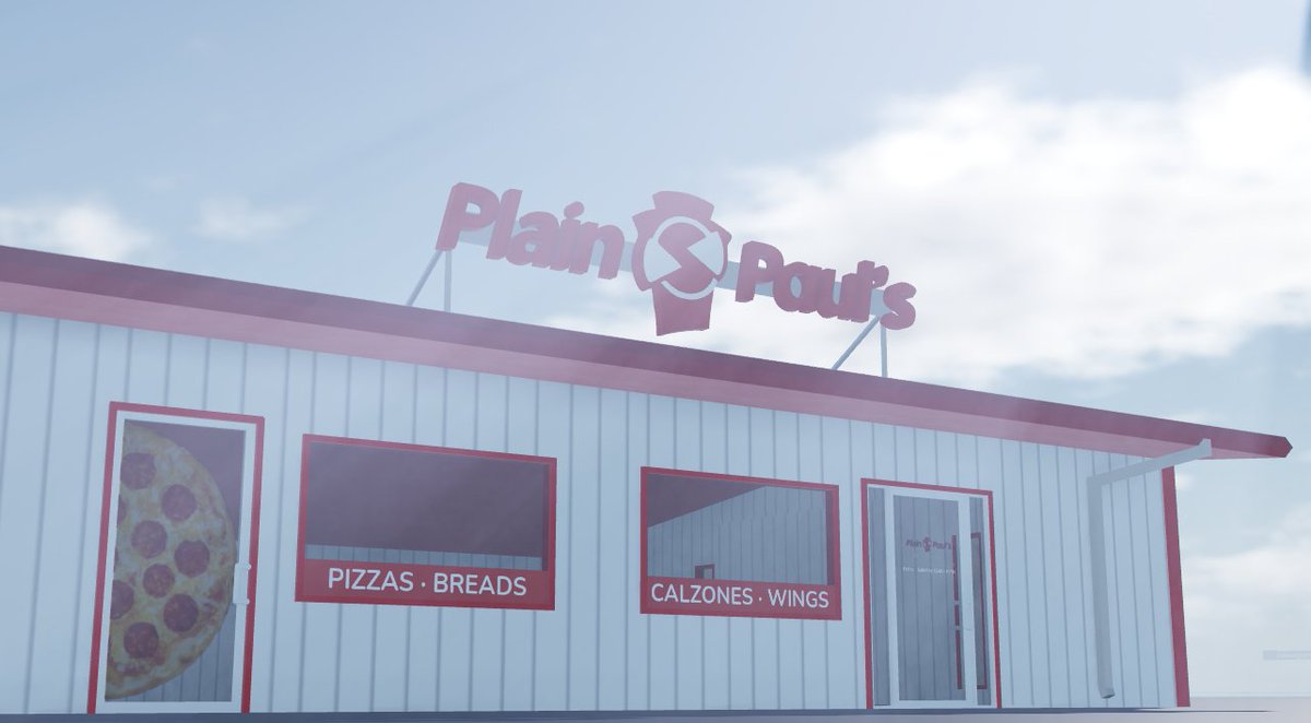 StroudRBLX's tweet photo. Plain Paul's Pizza! 🍕 #simplesimonspizza #Oklahoma #StroudOK #ROBLOX #cardriving #RobloxDev #roleplaying #RobloxDevs https://t.co/wZfrtSsMei