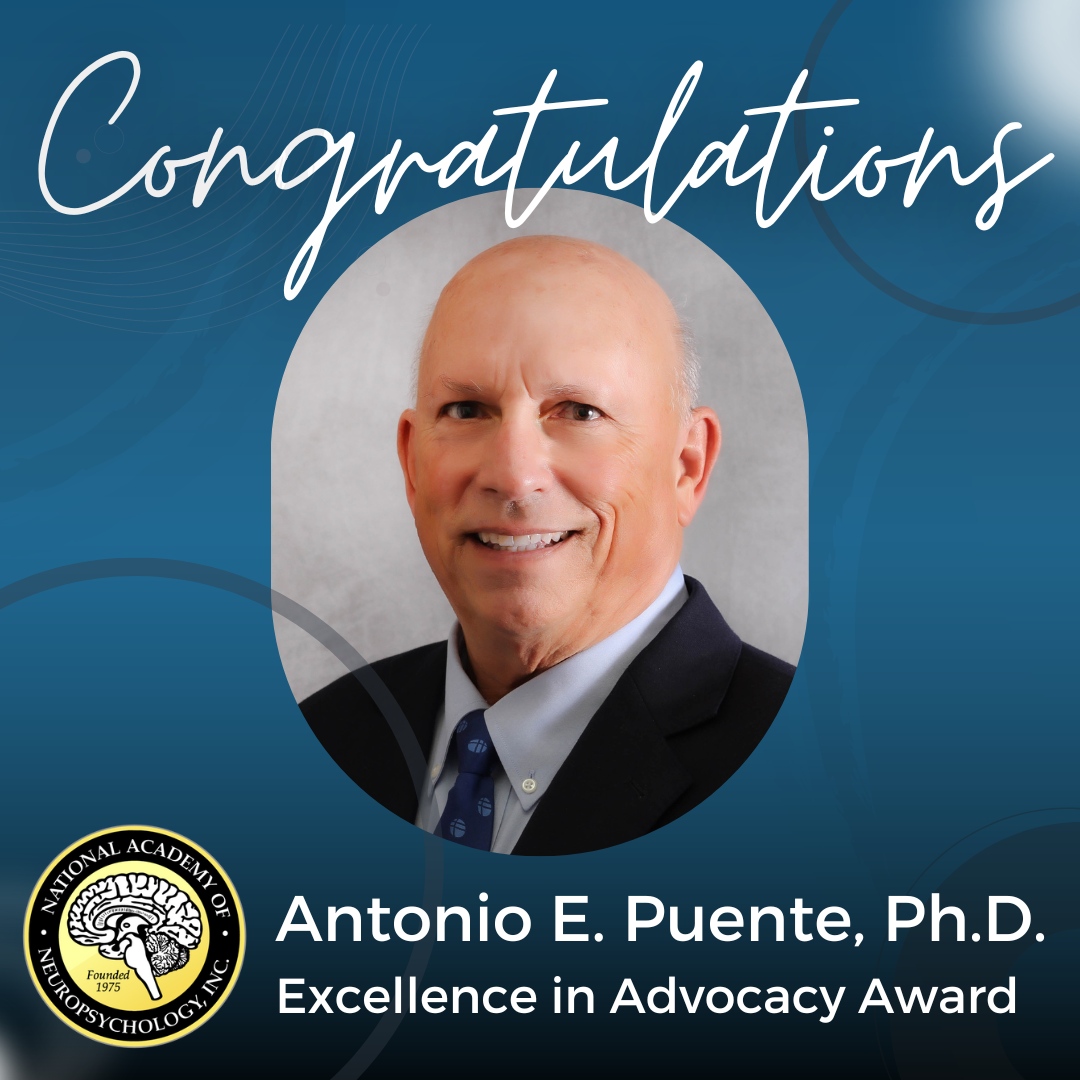 NAN Neuropsychology (@nanneuropsych) on Twitter photo 🌟Congratulations to Dr. Antonio E. Puente, recipient of the NEW Excellence in Advocacy Award! Dr. Puente's exceptional dedication to promoting the intersection of culture and neuropsychology has been instrumental in advancing the field. 🎉#ExcellenceInAdvocacy #NeuropsychTwitter 🌟Congratulations to Dr. Antonio E. Puente, recipient of the NEW Excellence in Advocacy Award! Dr. Puente's exceptional dedication to promoting the intersection of culture and neuropsychology has been instrumental in advancing the field. 🎉#ExcellenceInAdvocacy #NeuropsychTwitter
