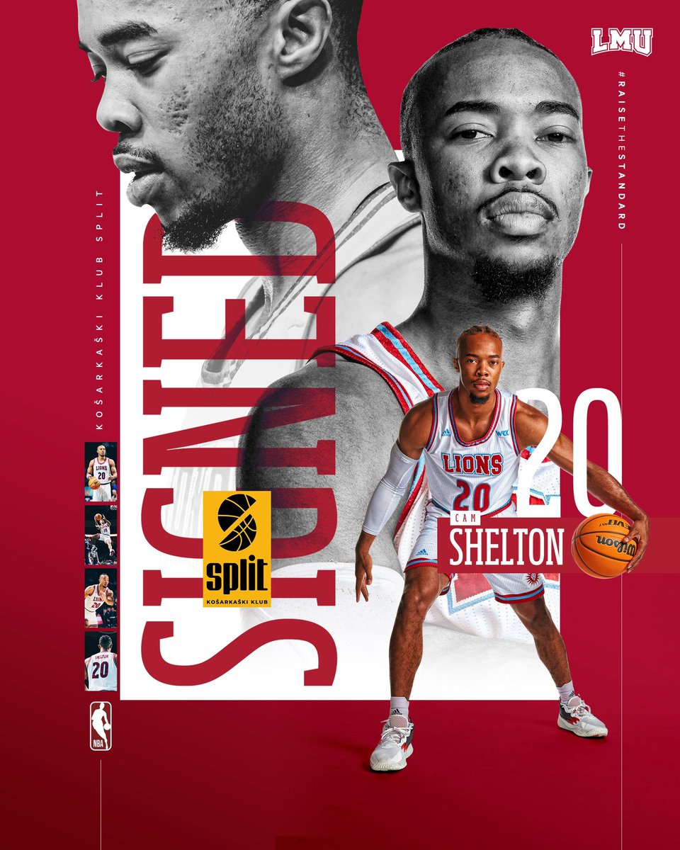 🚨 Pro Lion Alert! 🚨 Congratulations to @mrrshelton on signing a professional contract to play in Croatia for @kksplit_! Go show the world your skills, Cam! #RaiseTheStandard