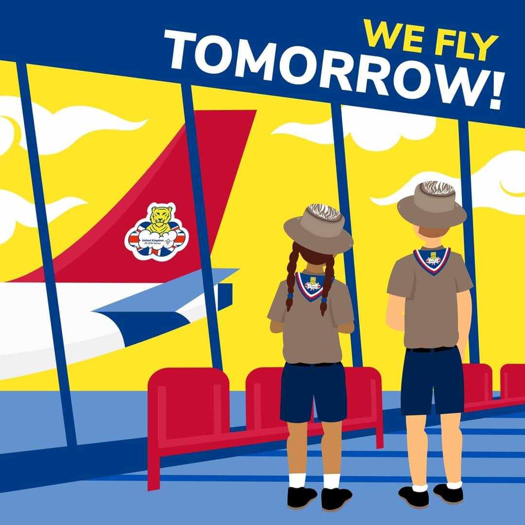 Northants Jamboree Unit 15 WSJ 2023 (@northantsjambo) on Twitter photo 1 day to go Unit 15 Sole to Seoul will be on their way to Heathrow for the first flight WSJ25 - Follow our Jamboree journey
#Countdown #ReallyNeedToPack #1DayToGo #GettingReal #SouthKorea #JamboreeTime #DreamWild #DrawYourDream #UK25WSJ
<a href="/UKContingent/">UK Contingent 🇬🇧⚜️</a> 1 day to go Unit 15 Sole to Seoul will be on their way to Heathrow for the first flight WSJ25 - Follow our Jamboree journey
#Countdown #ReallyNeedToPack #1DayToGo #GettingReal #SouthKorea #JamboreeTime #DreamWild #DrawYourDream #UK25WSJ
<a href="/UKContingent/">UK Contingent 🇬🇧⚜️</a>