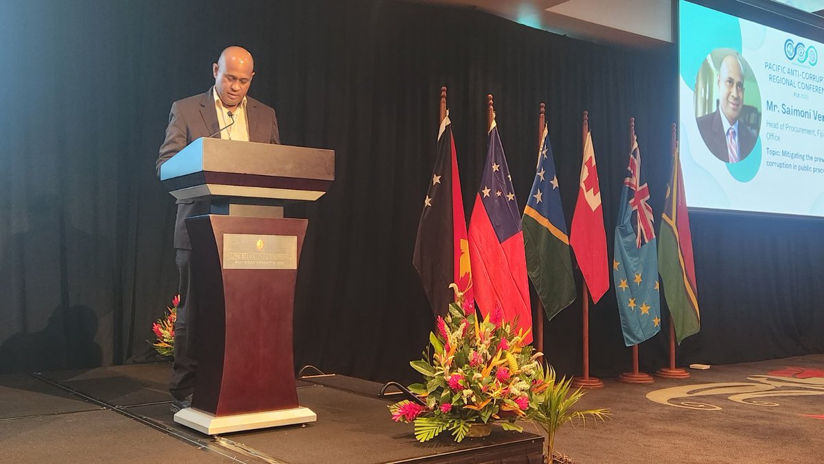 SonjaStTr's tweet photo. 🎯Day 2⃣ of the #Pacific #Anticorruption Regional Conference - 🇫🇯 Acting Auditor General & reps from Financial Intelligence Unit and Procurement Office sharing insights on due diligence processes, data sharing in financial crimes + corruption risks in procurement.
#PacificAct https://t.co/na4nEqbnih