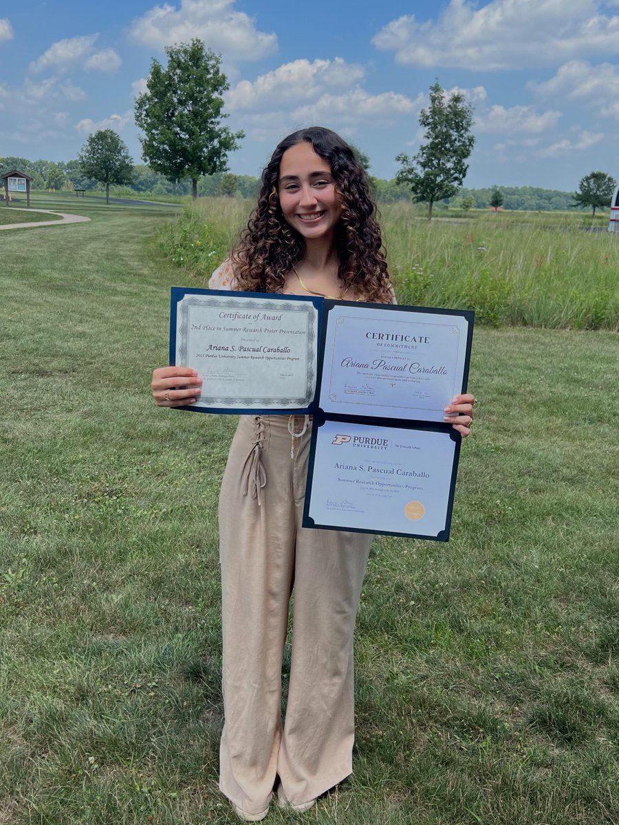 HannaLab (@hannalabpurdue) on Twitter photo Congrats to our summer SROP student, <a href="/arianaspascual/">aspc</a> for winning the Program Engagement Award and 2nd place for her poster presentation! It was great having you in the lab for the summer! <a href="/PurdueBiolSci/">Purdue Biological Sciences</a> <a href="/PurdueCellMol/">Purdue Cell & Molecular Biology</a> <a href="/PUCancerInst/">Purdue Institute for Cancer Research</a> Congrats to our summer SROP student, <a href="/arianaspascual/">aspc</a> for winning the Program Engagement Award and 2nd place for her poster presentation! It was great having you in the lab for the summer! <a href="/PurdueBiolSci/">Purdue Biological Sciences</a> <a href="/PurdueCellMol/">Purdue Cell & Molecular Biology</a> <a href="/PUCancerInst/">Purdue Institute for Cancer Research</a>