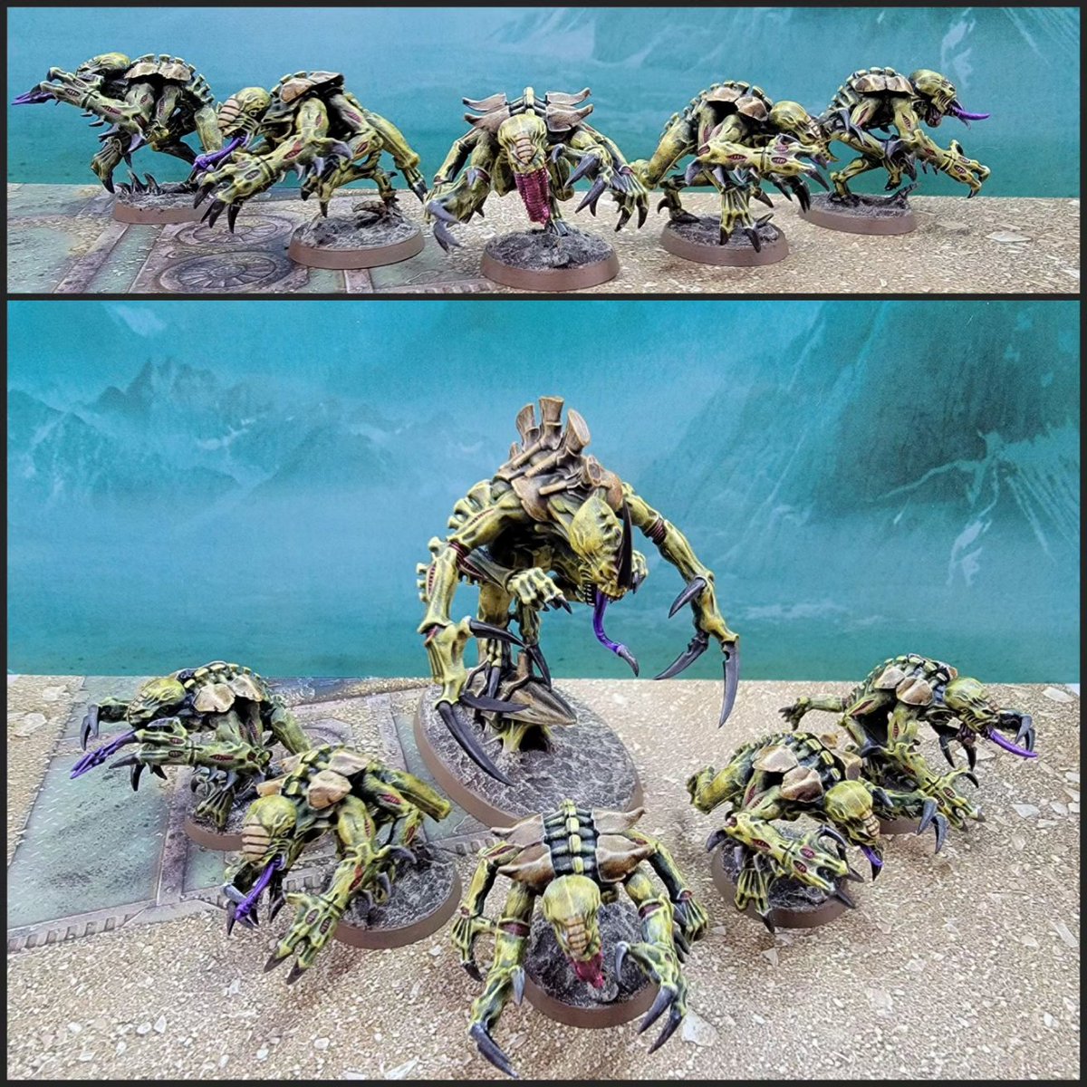 Syward1691's tweet photo. Seems the Tau didn't completely destroy Hive Fleet Gorgon...

#wh40k #new40k #tyranids #shadowinthewarp #leviathan #miniaturepainting #tabletopminiatures #gamesworkshop #warhammercommunity https://t.co/HB4nmi2IiY
