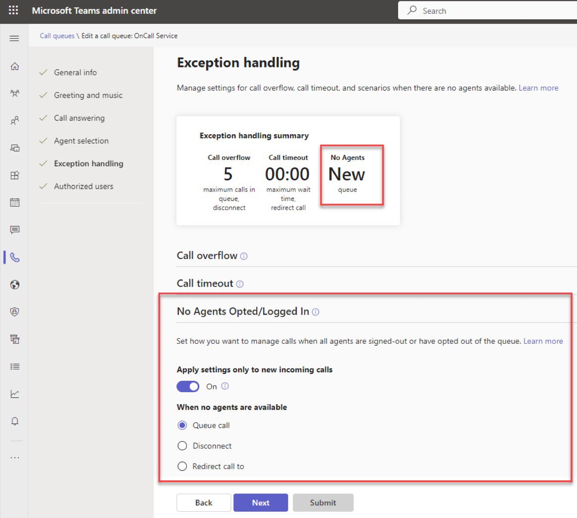 yendislambert's tweet photo. A new feature added to Microsoft Teams Call Queues has arrived: No Agents Opted/Logged In handling https://t.co/a44otpxLkC