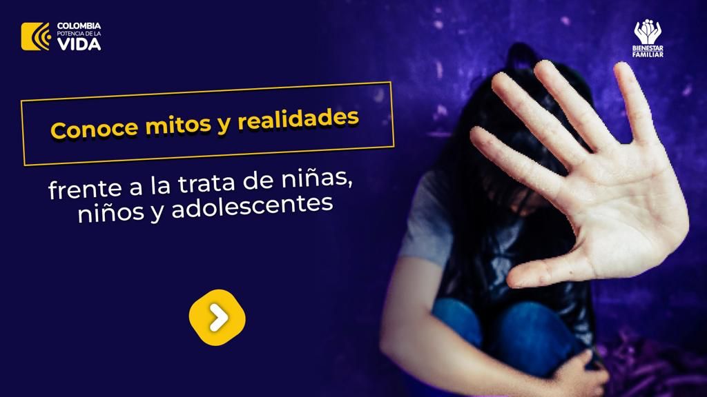 LorenaArandaOr's tweet photo. ¿Sabes #DeQuéTrataLaTrata?
Aquí te contamos los mitos y realidades de la trata de personas, un tipo de violencia que afecta los derechos de los niños y niñas de nuestro país.
Ayúdanos a compartir esta información y denunciemos a la línea nacional del ICBF 📞018000918080 y/o #141 https://t.co/KAt2fLuhsD