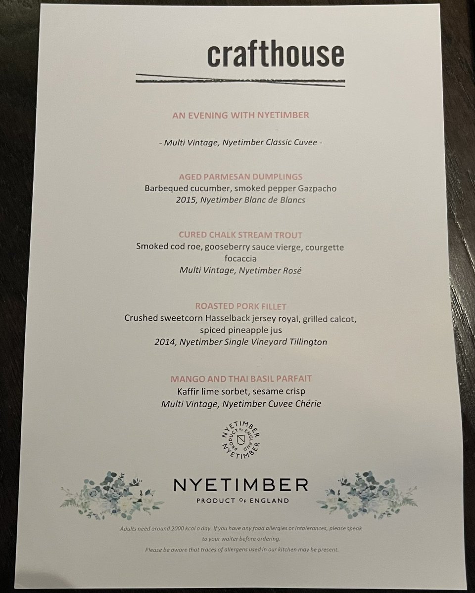 winohacker's tweet image. Fabulous evening tasting amazing @Nyetimber wines and excellent food @CrafthouseLeeds! Thank you to Michael for talking us through each wine, they were fab! #EnglishSparklingWine