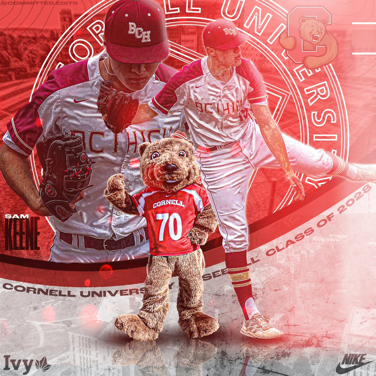 sam_keene18's tweet photo. I am honored and excited to announce my commitment to the admissions office at Cornell University to continue my academic and athletic career! https://t.co/Pk6RoCH6ii