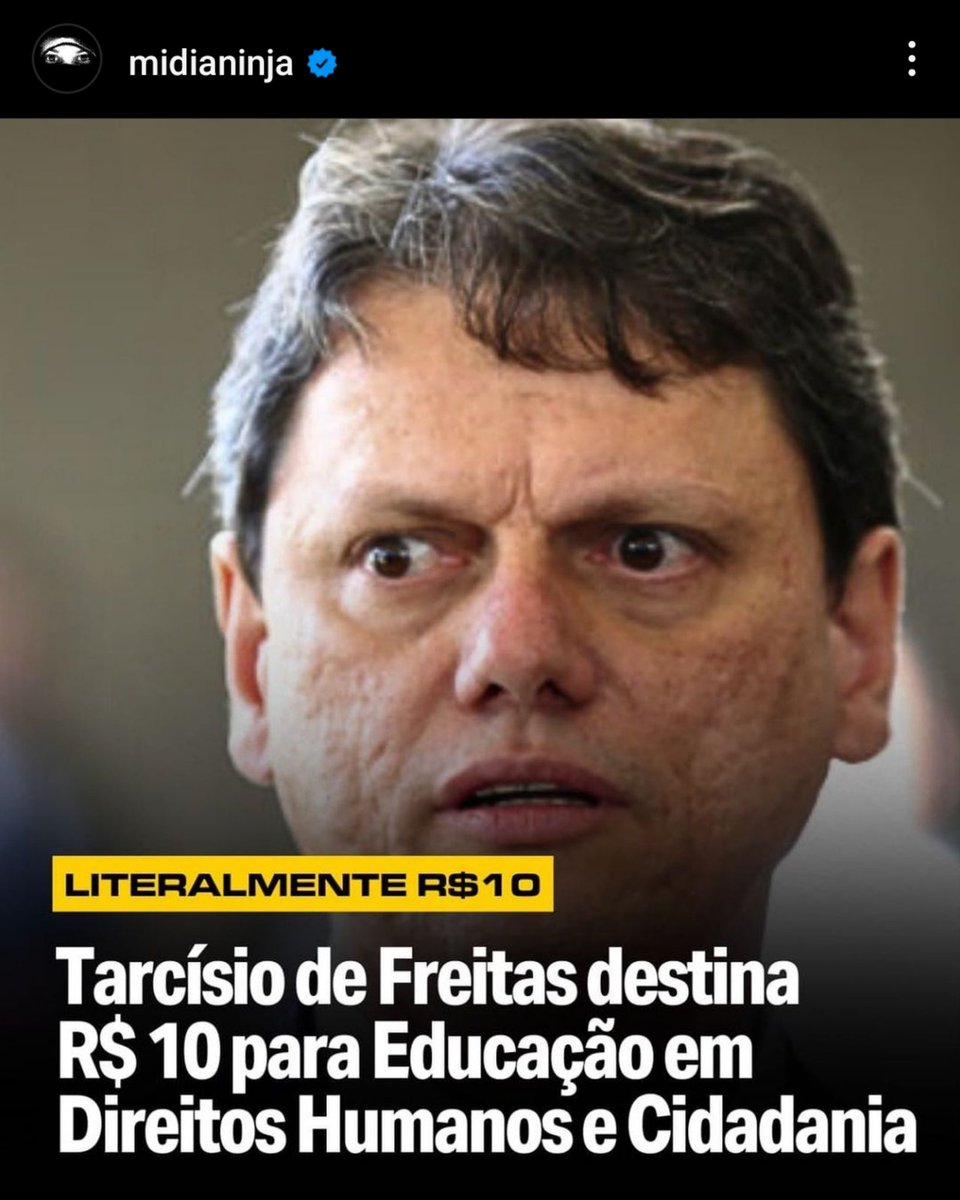 jandira_feghali's tweet photo. SOMENTE 10 REAIS! É o que o governo Tarcísio de Freitas destinou para o projeto Educação em Direitos Humanos e Cidadania, capitaneado pela Secretaria de Políticas para Mulher. Aliás, Secretaria essa que tem 99% do seu orçamento destinado para outra pasta, de Transportes. Mas, já era de se esperar, né?! Tudo que essa gente odeia: mulher, educação e direitos humanos. VERGONHOSO!