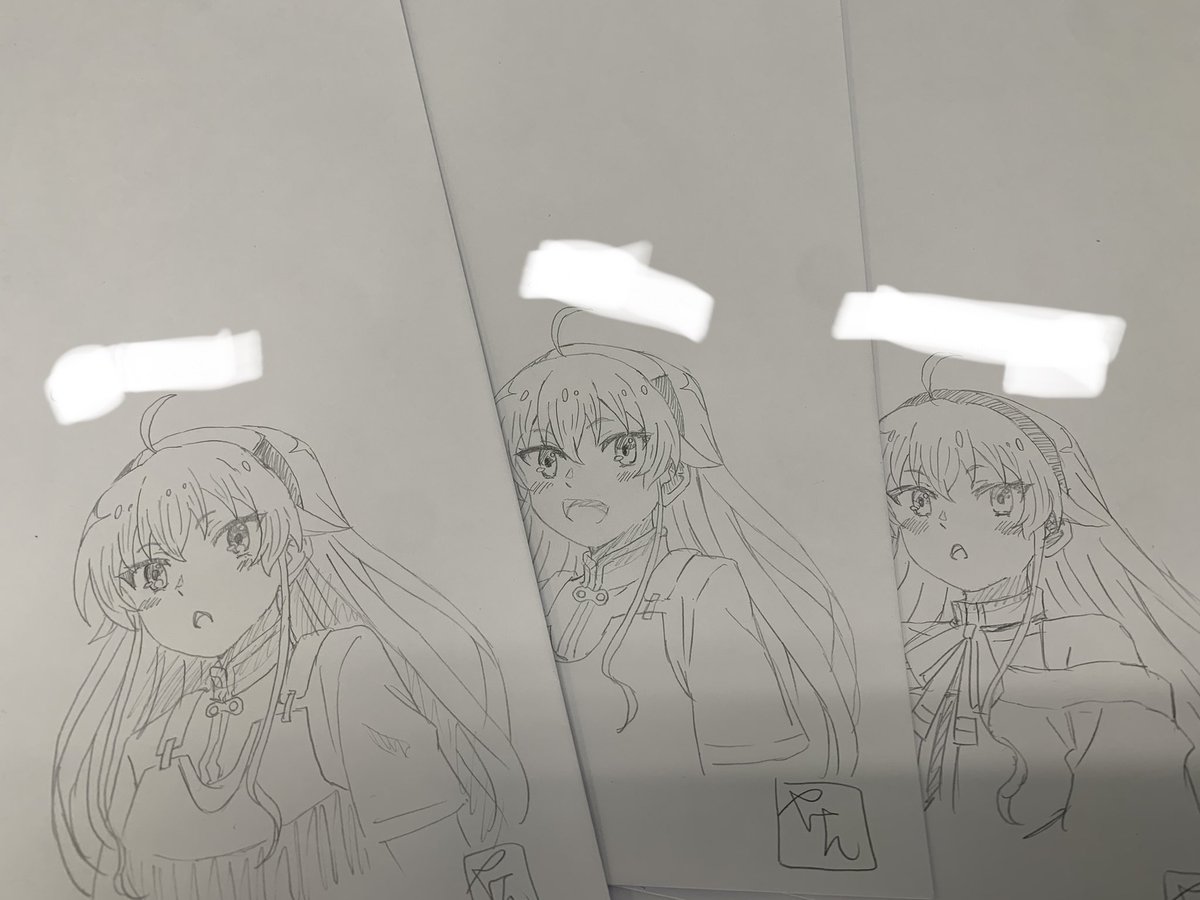 ちまちまエリス描いてる。コミケまでにはギリギリ間に合うはず 