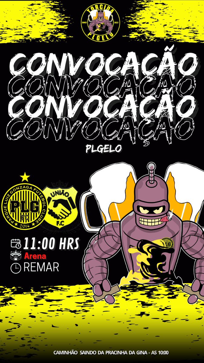 Chegou o tão esperado MANTA-MANTA 😅
Domingo é dia de colocar o seu manto e ir apoiar o mais temido! 🤖🟡⚫️