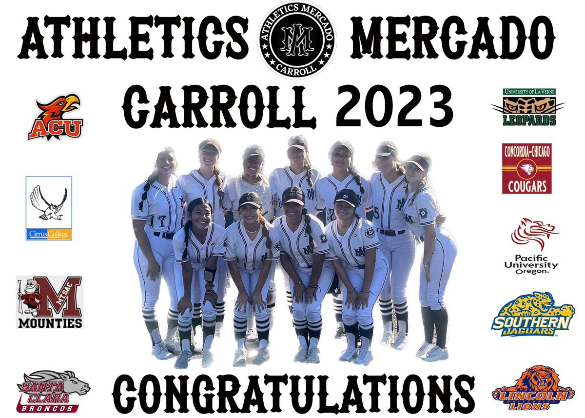 AM Carroll 2k6 (@athleticsmerca2) on Twitter photo Grats to our sister team <a href="/AMCarroll2023/">Athletics Mercado Carroll 2023</a> and all their seniors! We wish you all the best on the next chapter of your journeys! Keep up the grind ladies!!! Grats to our sister team <a href="/AMCarroll2023/">Athletics Mercado Carroll 2023</a> and all their seniors! We wish you all the best on the next chapter of your journeys! Keep up the grind ladies!!!
