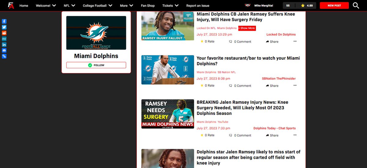 Check out our #Dolphins curated content on <a href="/footballiance/">Football Alliance</a>, featuring <a href="/MiamiDolphins/">Miami Dolphins</a> <a href="/cheetah/">Ty Hill</a> <a href="/HeraldSports/">Miami Herald Sports</a> <a href="/DolphinsTalk/">DolphinsTalk.com</a> <a href="/Dolphin_Nation/">Dolphin Nation</a> <a href="/thephinsider/">The Phinsider</a> <a href="/SSMiamiDolphins/">SunSentinel Dolphins</a> @theDolphinsWire <a href="/LockedOnPhins/">Locked On Dolphins</a> <a href="/DouglieDoWrong/">DouglieDoWrong</a> @TDPhinsTalk <a href="/DolphinThirsty/">🇺🇸 Family & Fishing 🇺🇸</a> <a href="/PhinsideTheNFL/">Phinside The NFL</a> <a href="/RyderM25/">Ryder McConville</a>