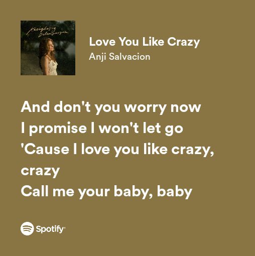 anji_stream's tweet photo. LYLC on its One Million Milestone! 

Don’t you worry now 
Promise I won’t let go 🎶

What's your favorite lyrics on this lovely song? Share it with our tag below.

LYLC M1LLION STREAMS
WE LoveYouLikeCrazy ANJI

#AnjiSalvacion @anjisalvacion https://t.co/ygehgiTgok