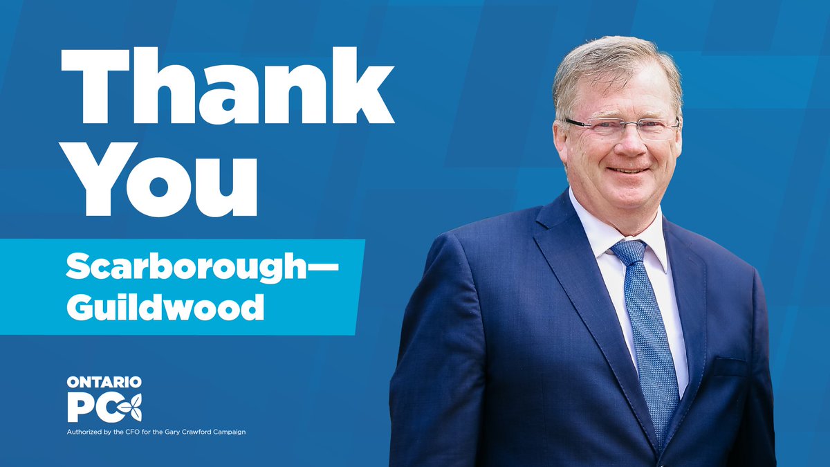Congratulations to  @AndreaHazelll on being elected as the new MPP for Scarborough—Guildwood, and to all candidates for their contributions to this race.

I am grateful to Premier Doug Ford for the opportunity to run as part of the Ontario PC team. I am forever #Scarborough Proud