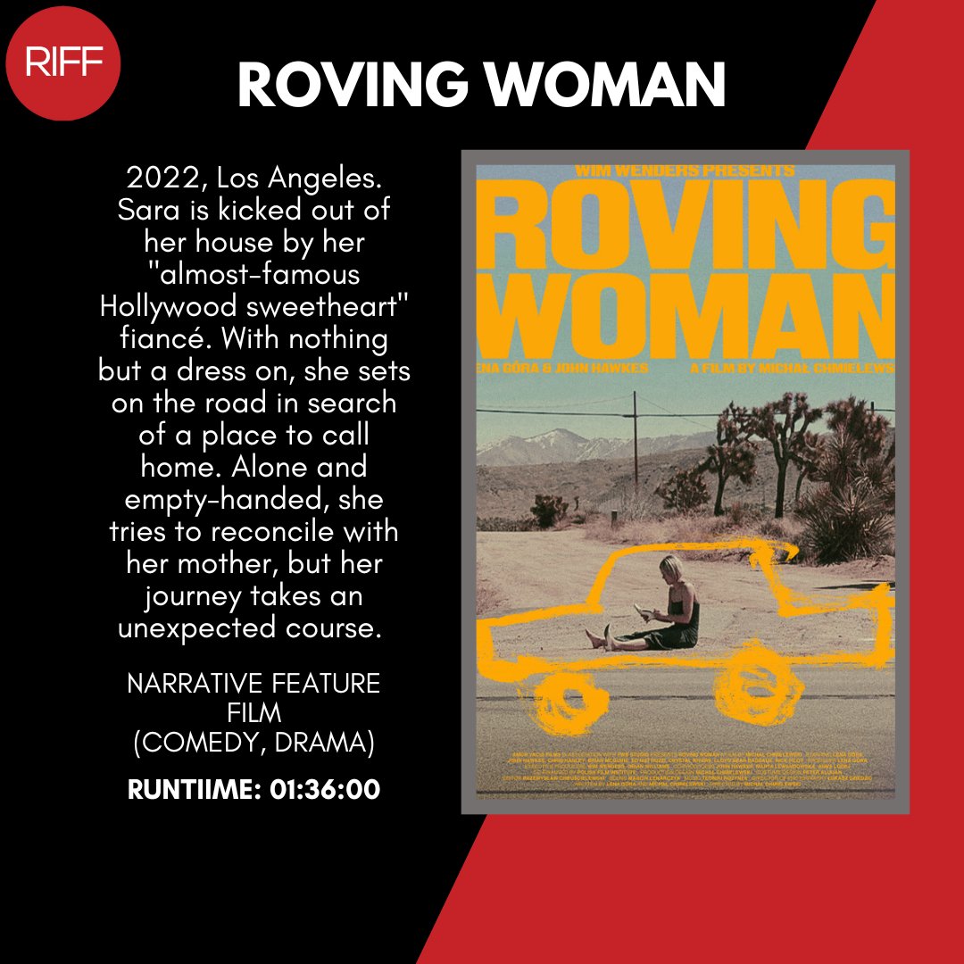 Today’s spotlight is dedicated to Roving Woman, directed by Michal Chmielewski. Share a laugh with us and catch the #RIFF23 premiere at Bowtie Movieland, Theater 14 on Wed. Sept. 27, 7:00pm! 

Passes can purchased at the link in our bio.